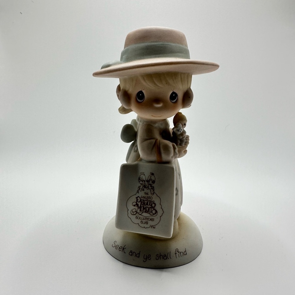Precious Moments Figurine - Pink Hat & Cream Dress - Picture 4 of 10